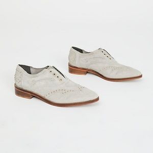 Free People Shooting Arrows Oxford - Grey Sz 39